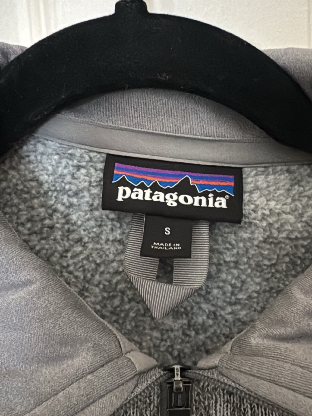 Patagonia Heather Gray Quarter-Zip Fleece Pullover - Picture 2 of 8